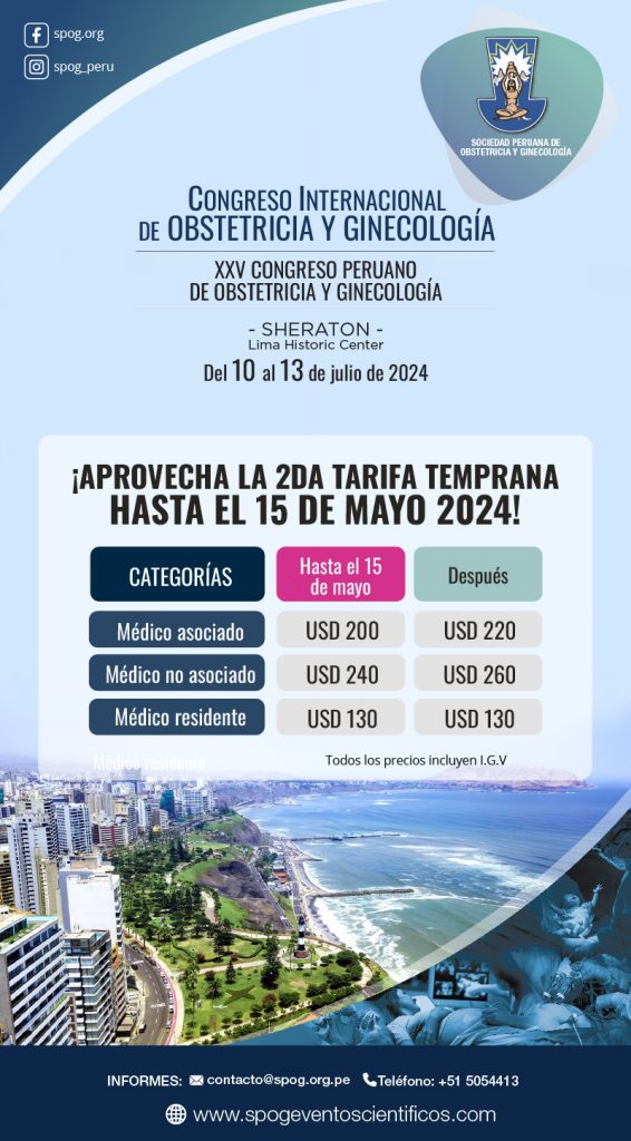 Afiche Oficial Congreso Internacional De Obstetricia Y Ginecología 3863